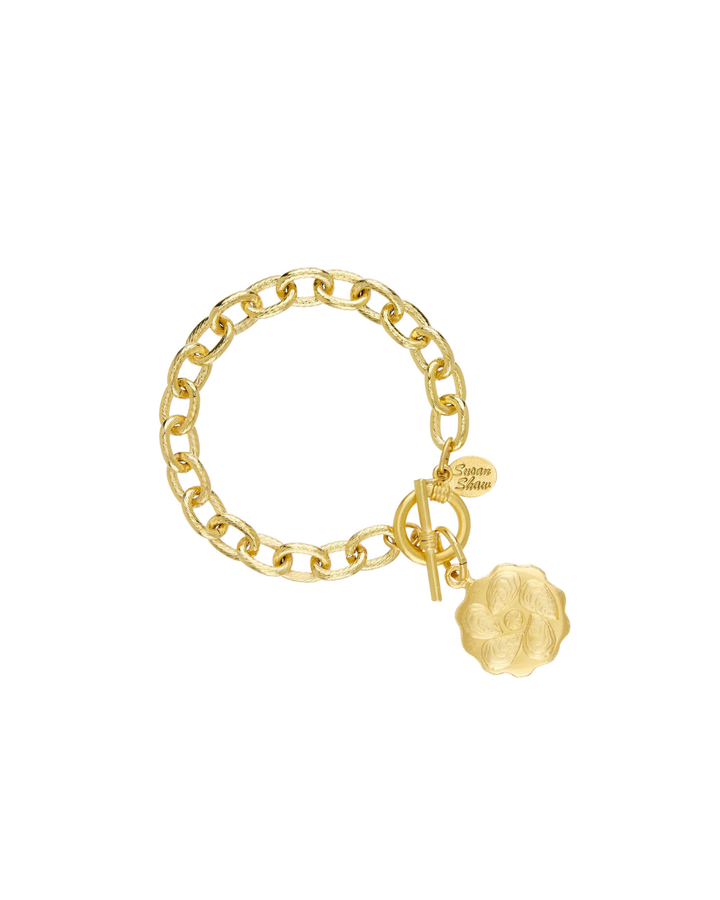 Susan Shaw Oyster Toggle Bracelet Gold