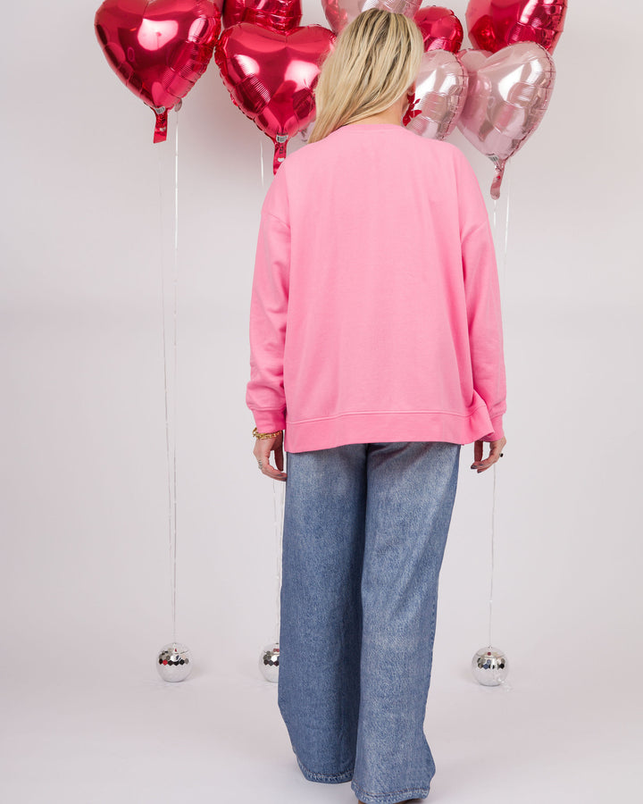 Pink Valentine Sparkle Top-Final Sale