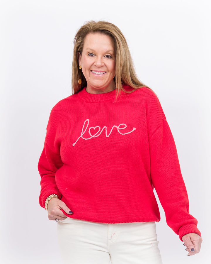 Z Supply Love Notes Boyfriend Sweater