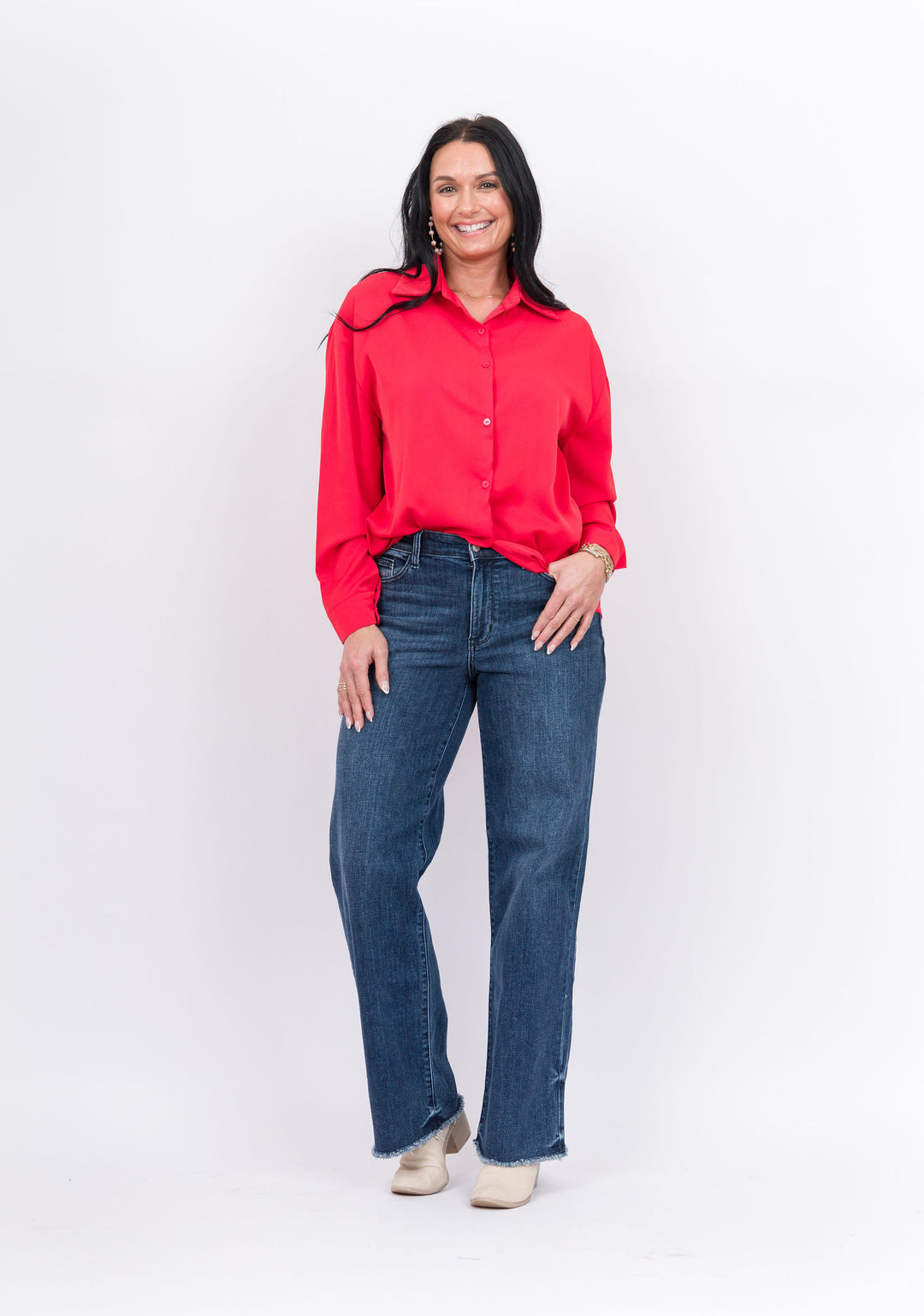 The Kathryn Shirt- Red