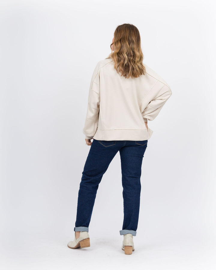 Sally Pullover Sweatshirt Ecru