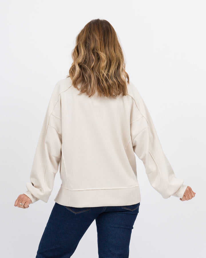 Sally Pullover Sweatshirt Ecru