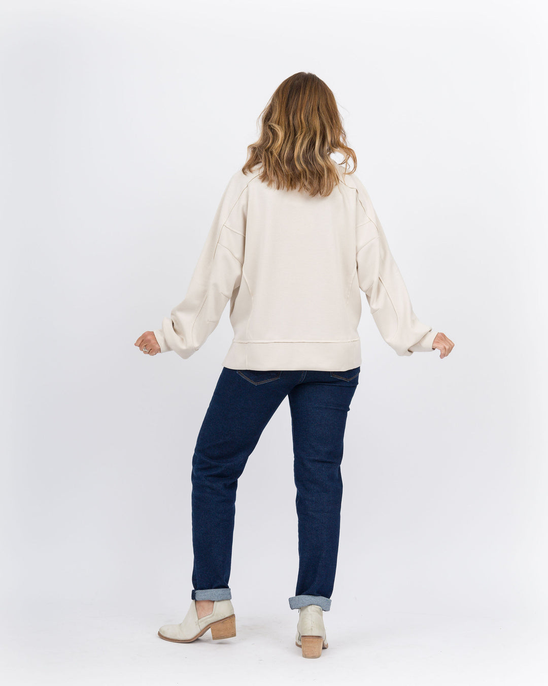 Sally Pullover Sweatshirt Ecru