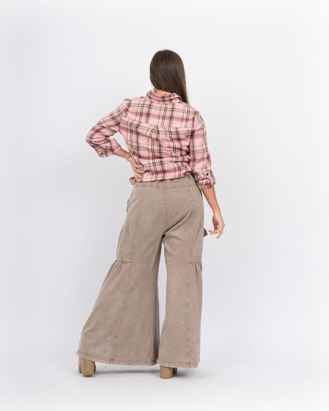 Janis Terry Knit Pants-Mocha