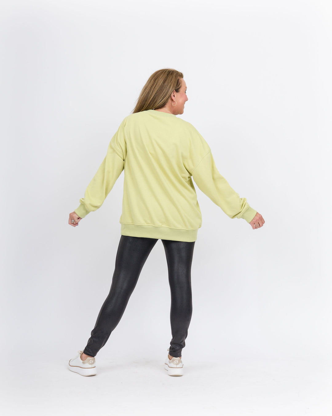 Pickleball Club Sweatshirt-Lime