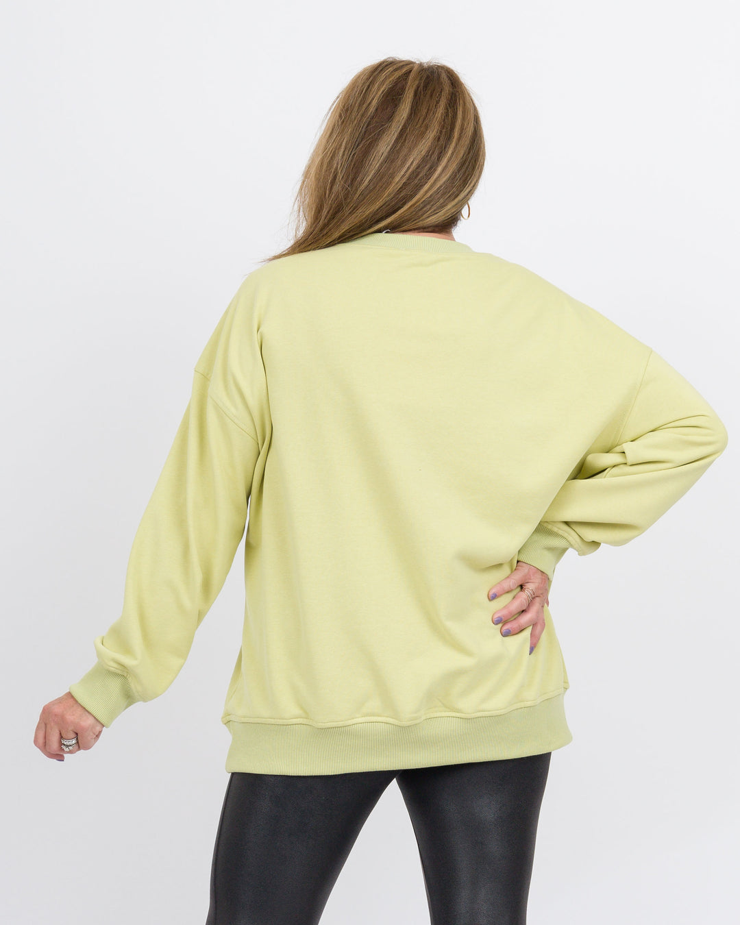 Pickleball Club Sweatshirt-Lime