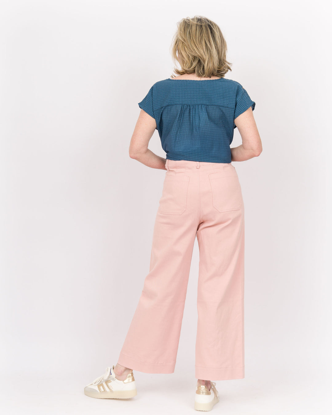 Sasha Wide Leg Pants-Dusty Rose