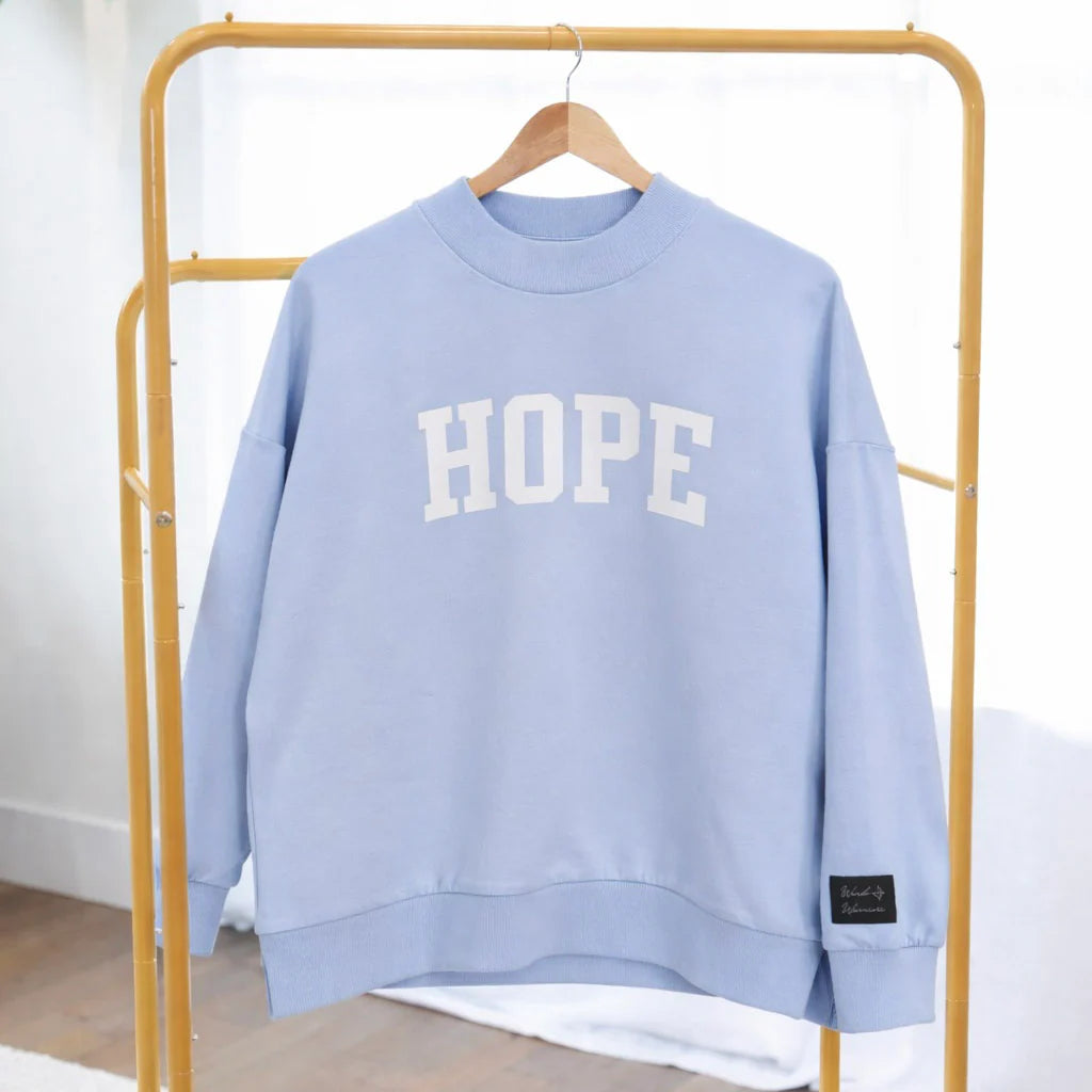 Reversible Hope/Pray Sweatshirt - Blue