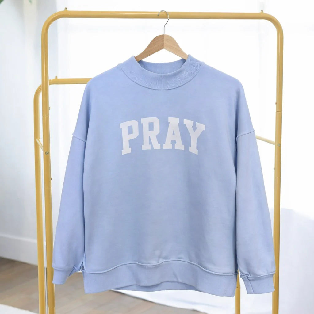Reversible Hope/Pray Sweatshirt - Blue