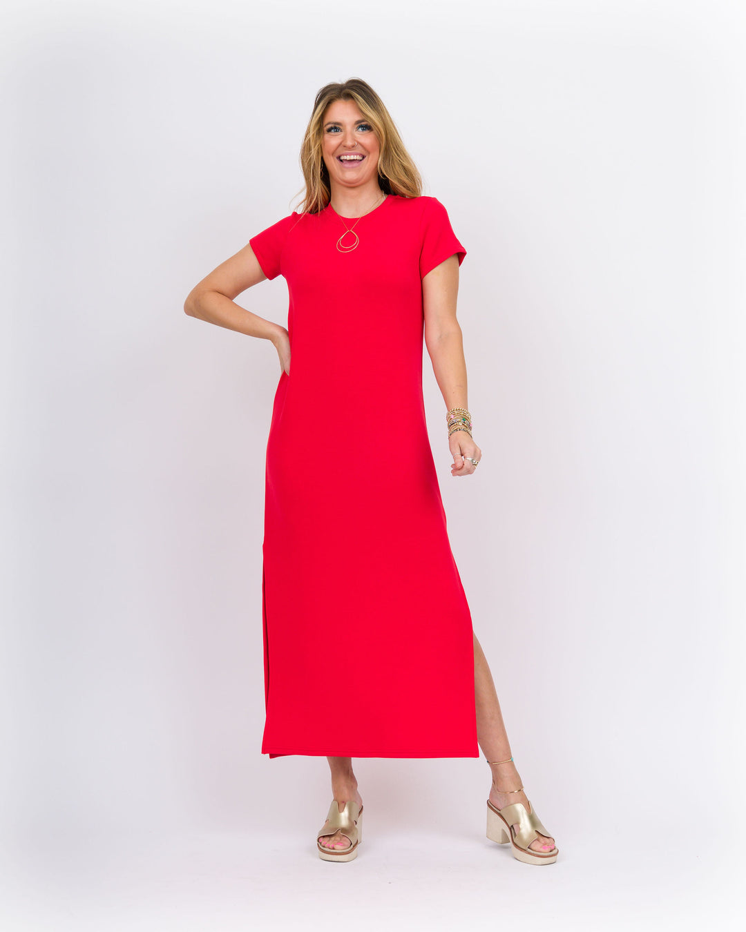 Spanx Air Essentials Maxi Dress - Red