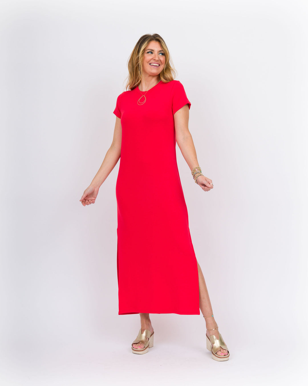 Spanx Air Essentials Maxi Dress - Red