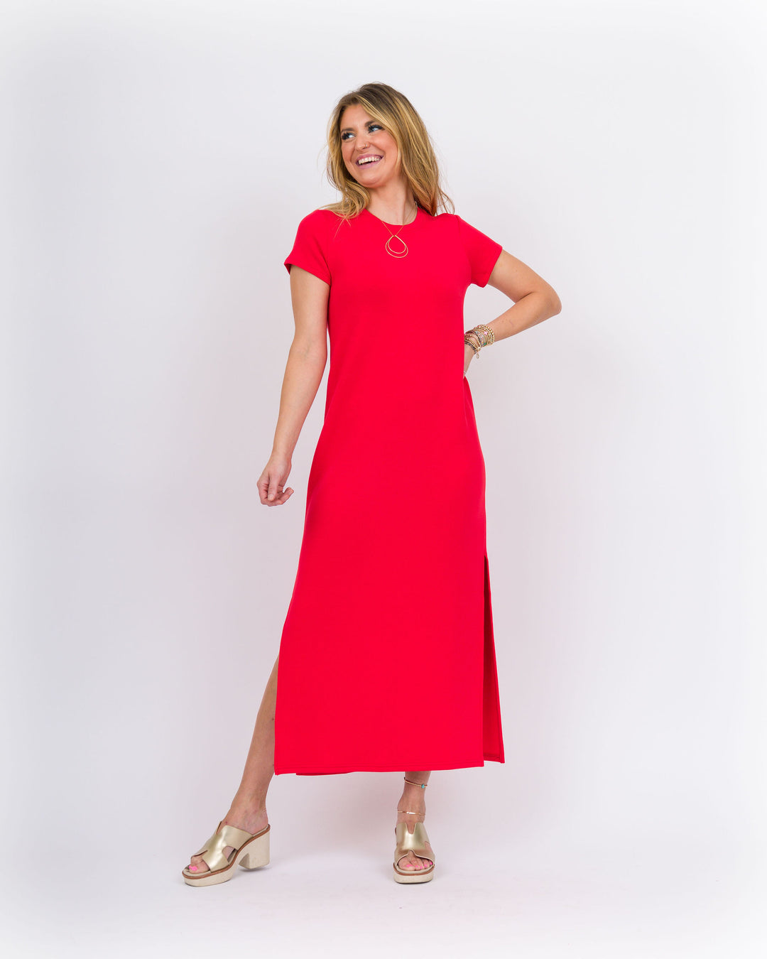 Spanx Air Essentials Maxi Dress - Red