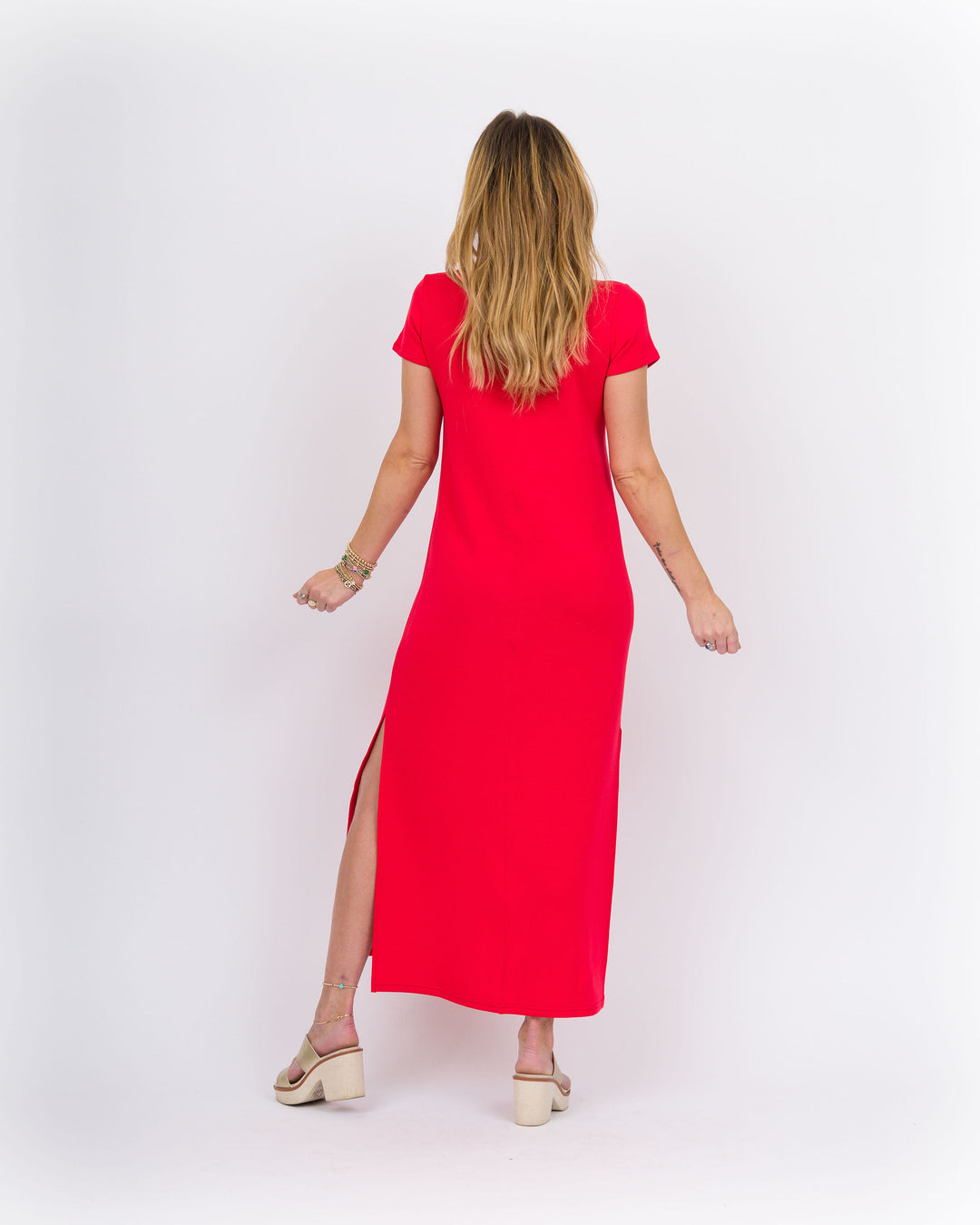 Spanx Air Essentials Maxi Dress - Red