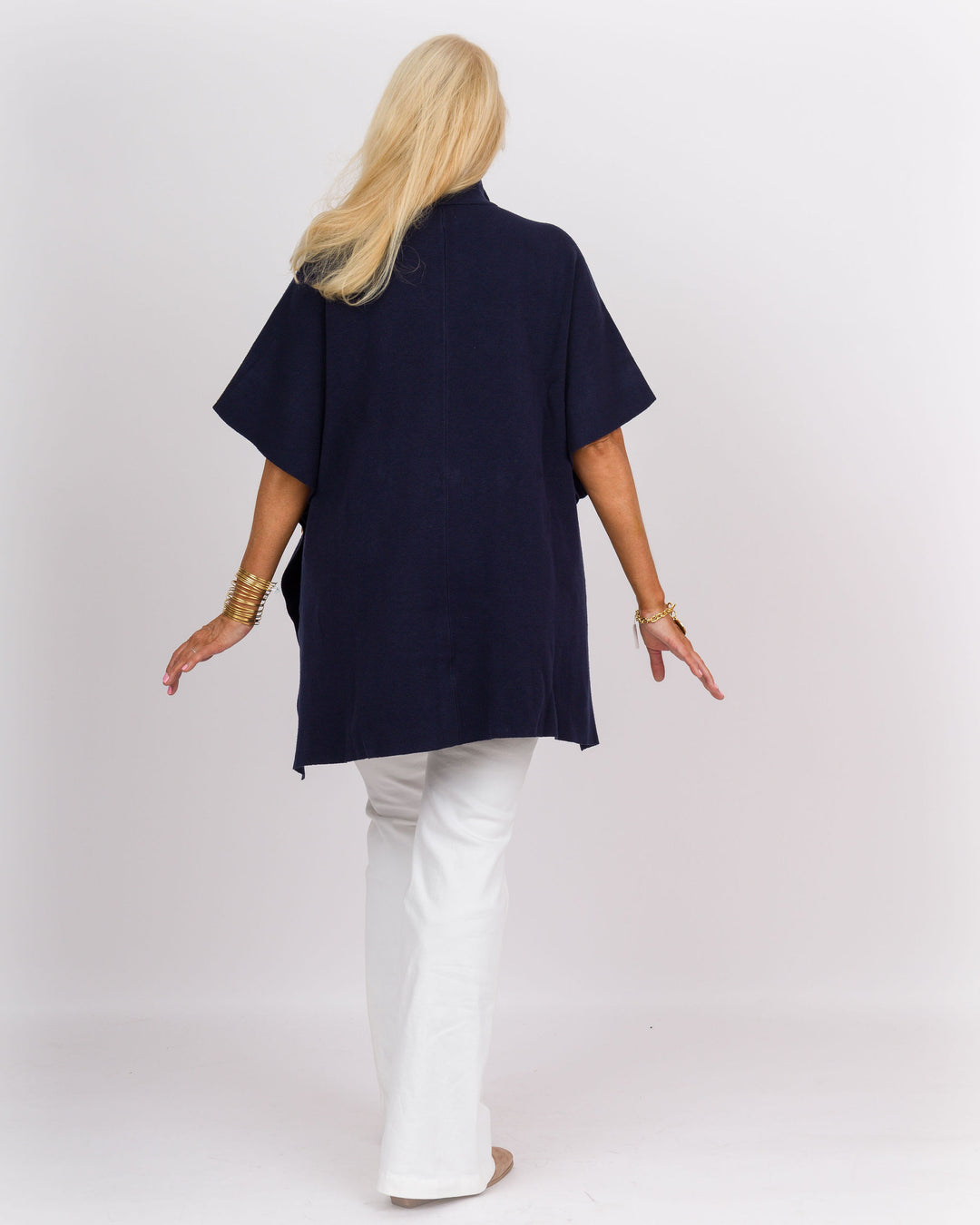 Navy Cape w/Gold Buttons