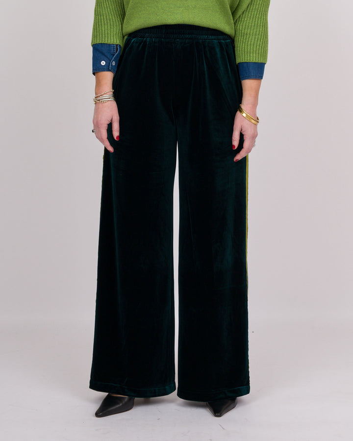 Vogue Velvet Pants Hunter
