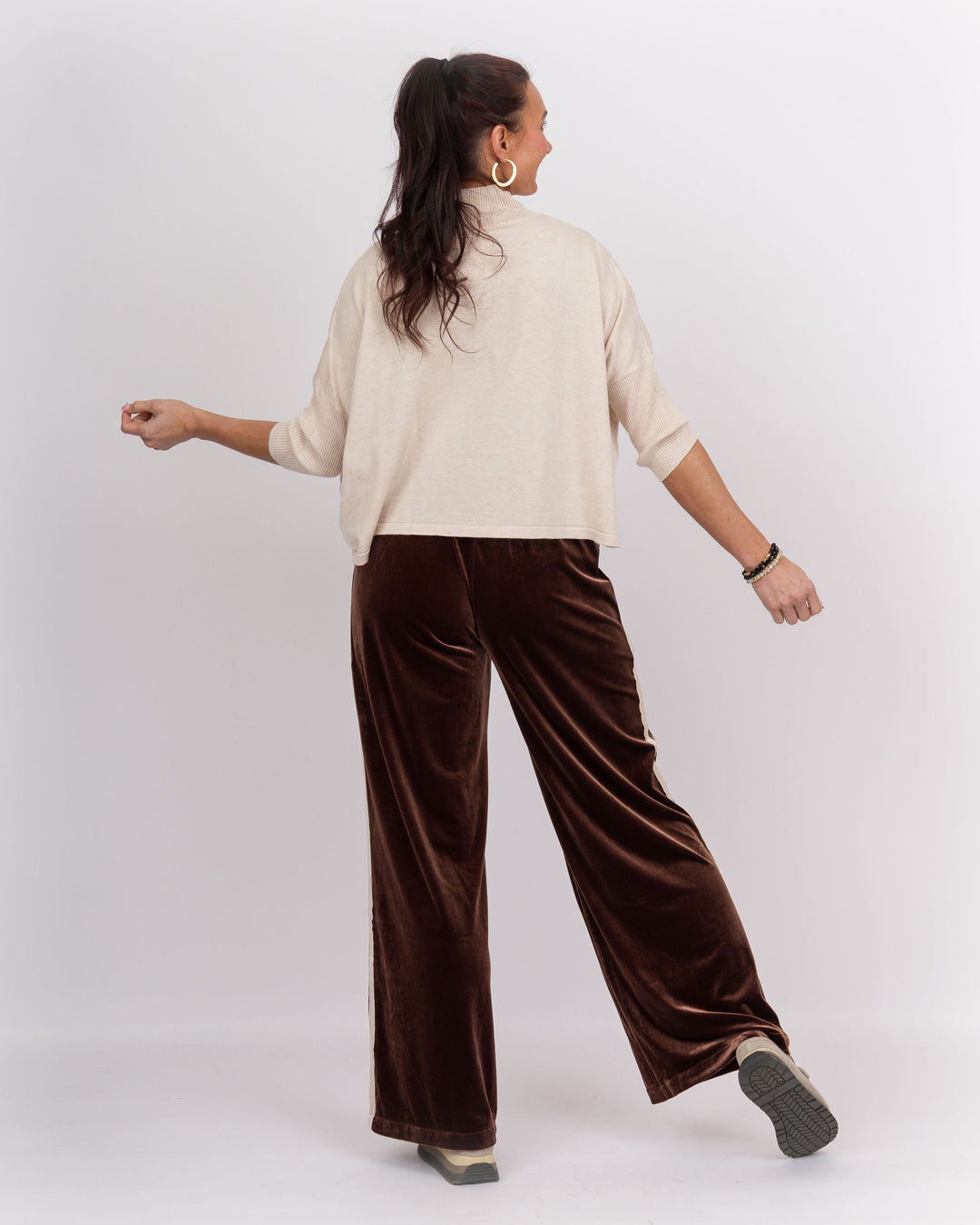 Vogue Velvet Pants Chocolate