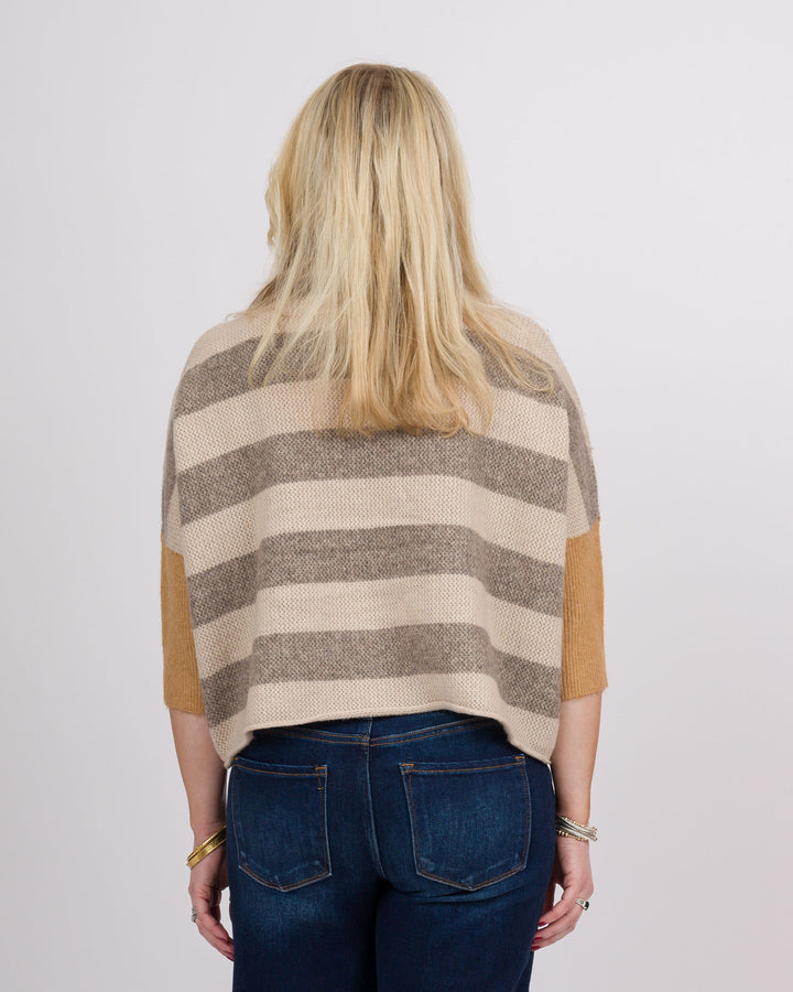 London Stripe Sweater Beige