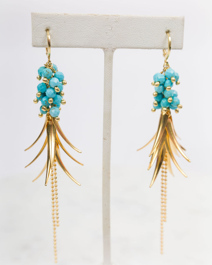 Creative Brazil Palmares Earrings Turquoise
