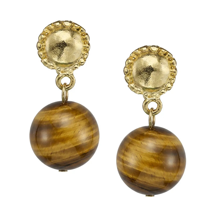 A pair of gold and tiger&
