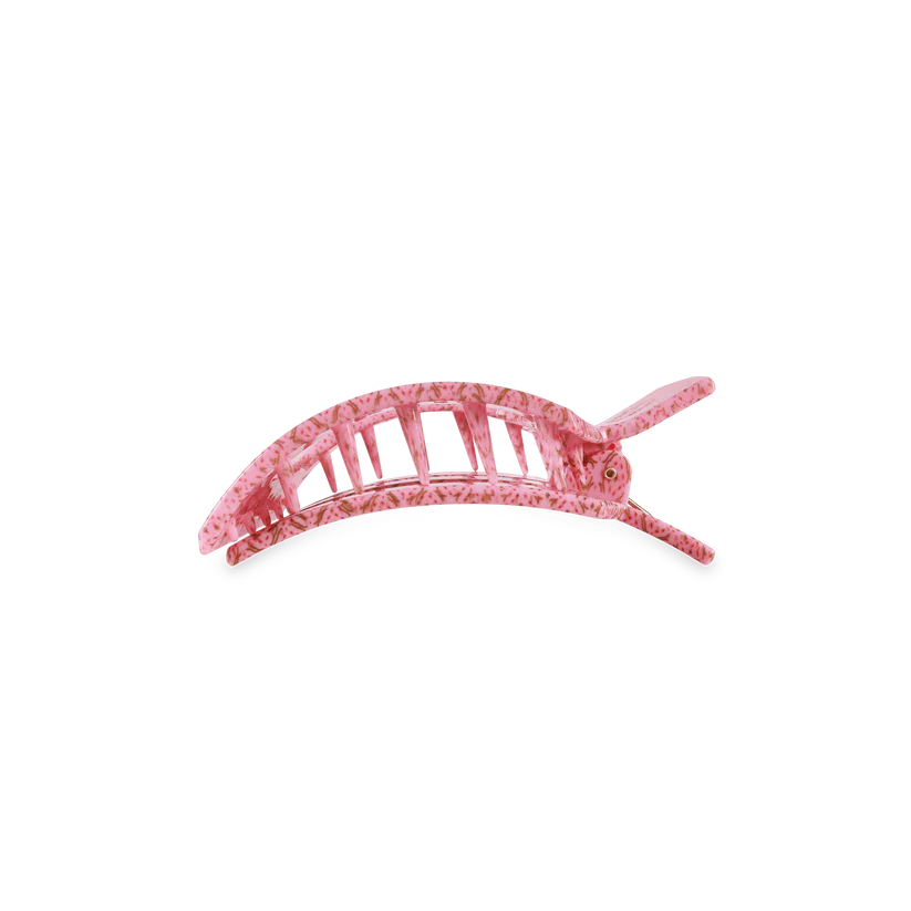 TELETIES Large Flat Square Hair Clip - Berry Cozy