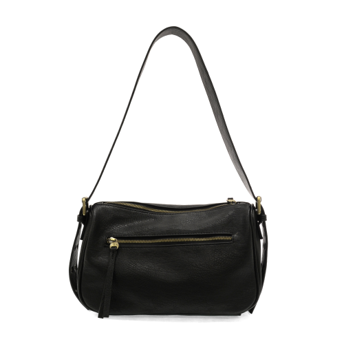 Joy Susan BLACK MORGAN BUCKLE SHOULDER BAG
