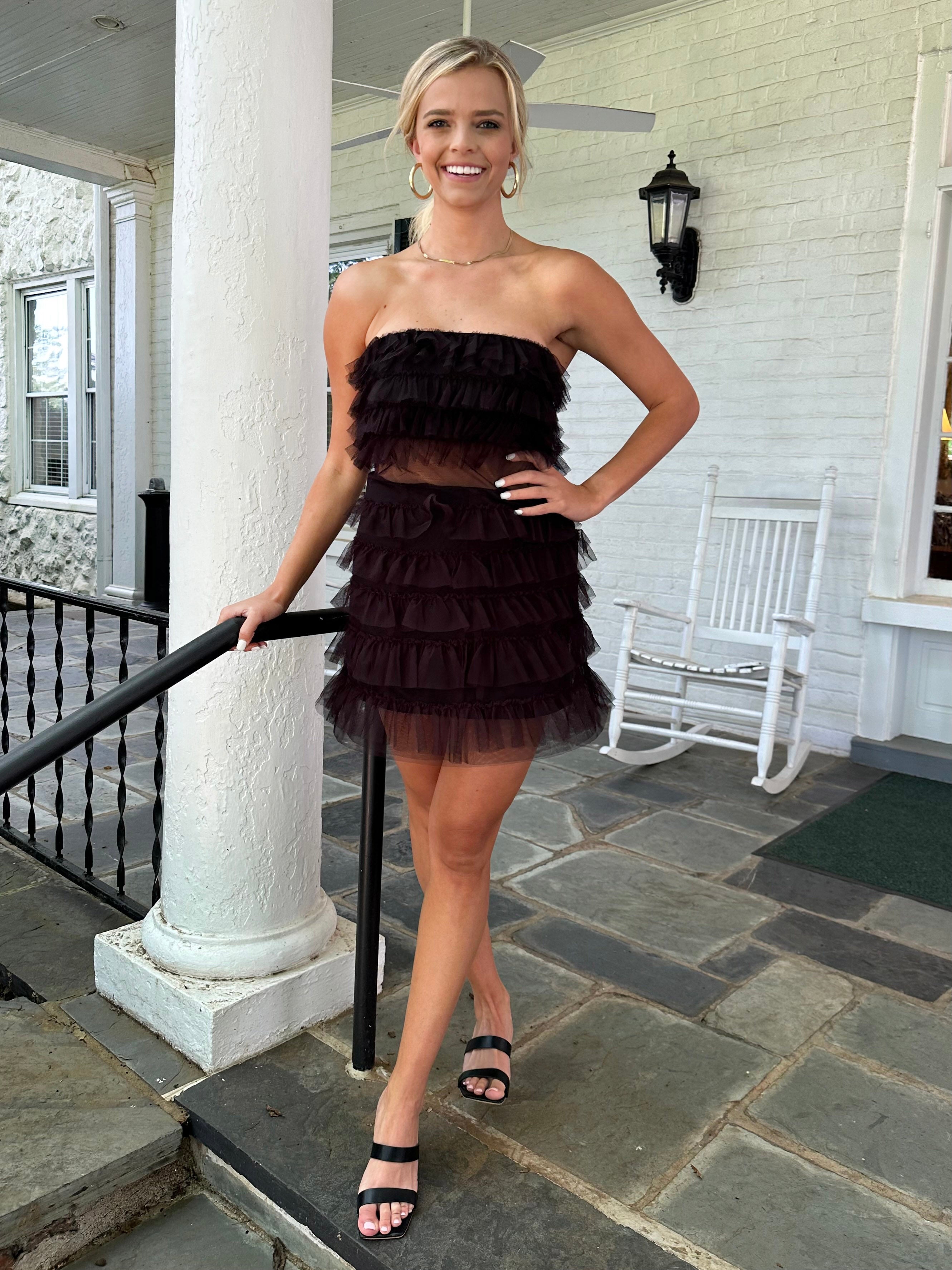 Georgia Mini Dress-Black