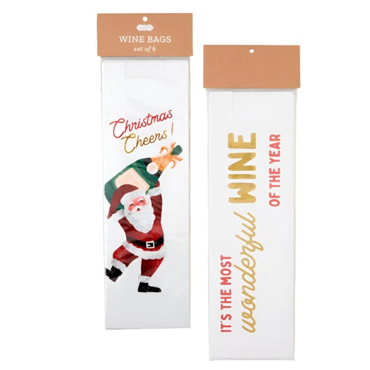 Christmas Cheers Paper Wine Bag