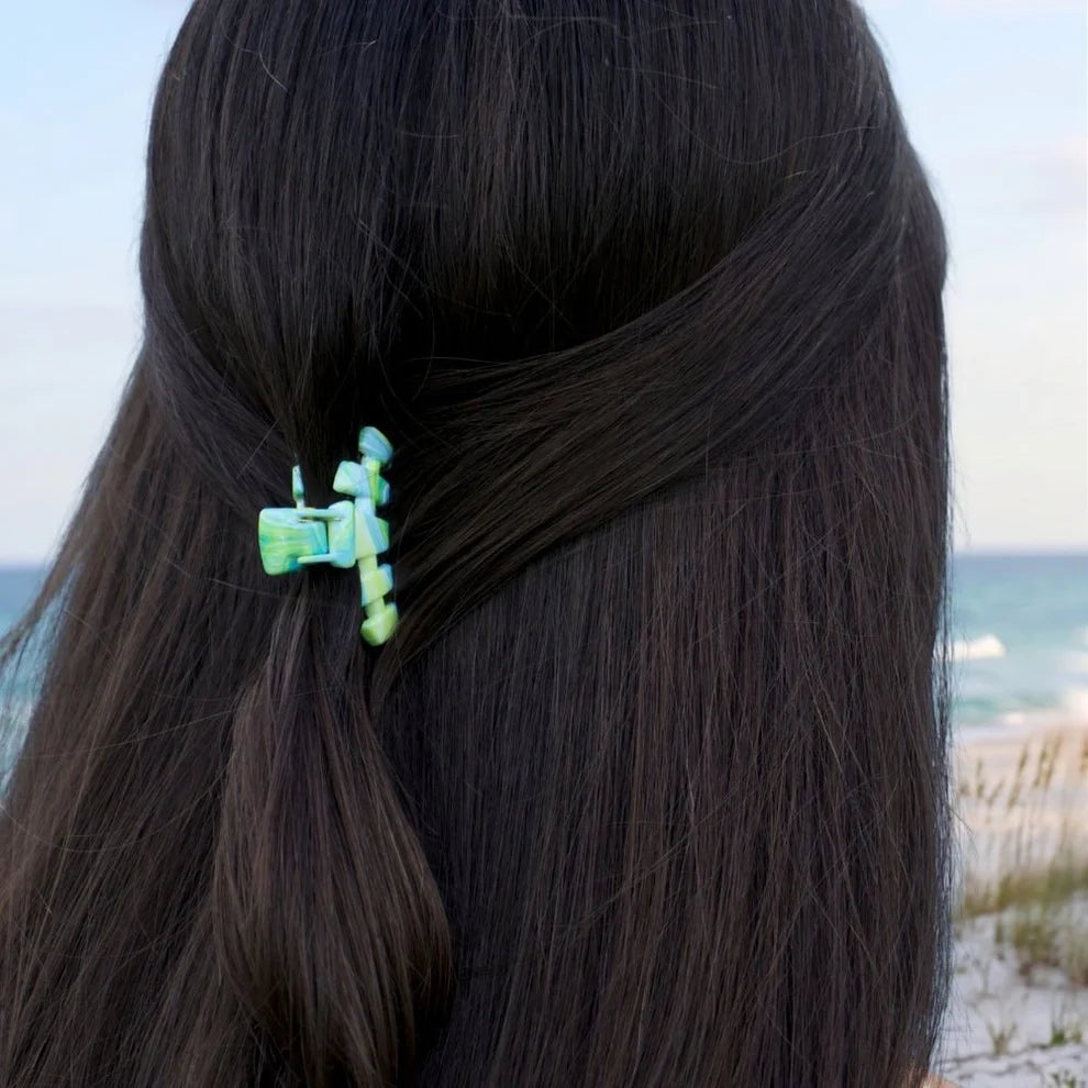 TELETIES Classic By the Sea Shore Tiny Claw Clip