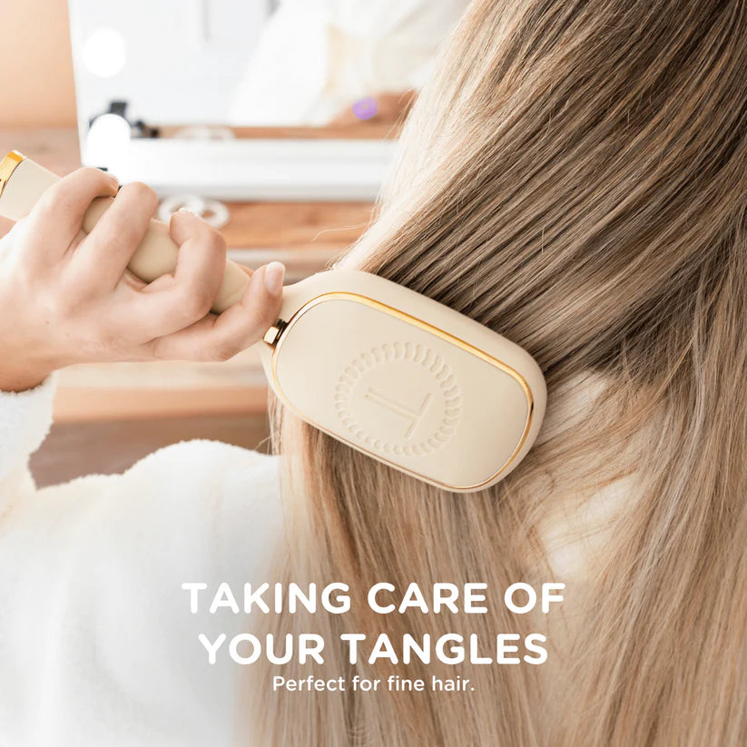 TELETIES Detangler Brush Fine Hair - Tan