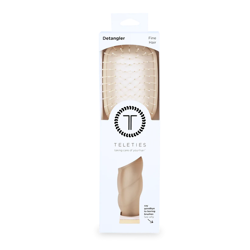 TELETIES Detangler Brush Fine Hair - Tan