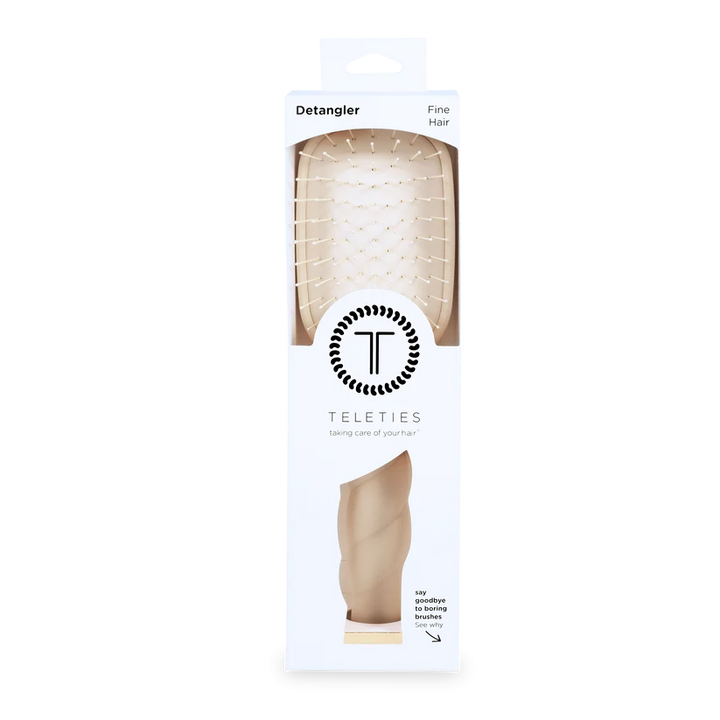 TELETIES Detangler Brush Fine Hair - Tan