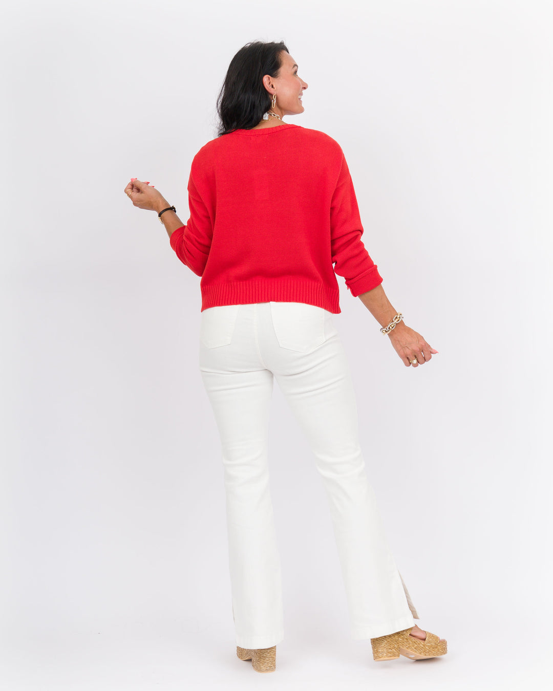 Z Supply Sienna Beach Sweater Cabana Red