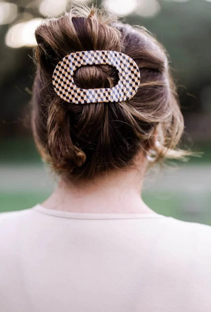 TELETIES Large Flat Round Hair Clip - Gone Glamping