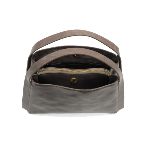 Joy Susan TAUPE GREY GRACE SATCHEL CROSSBODY