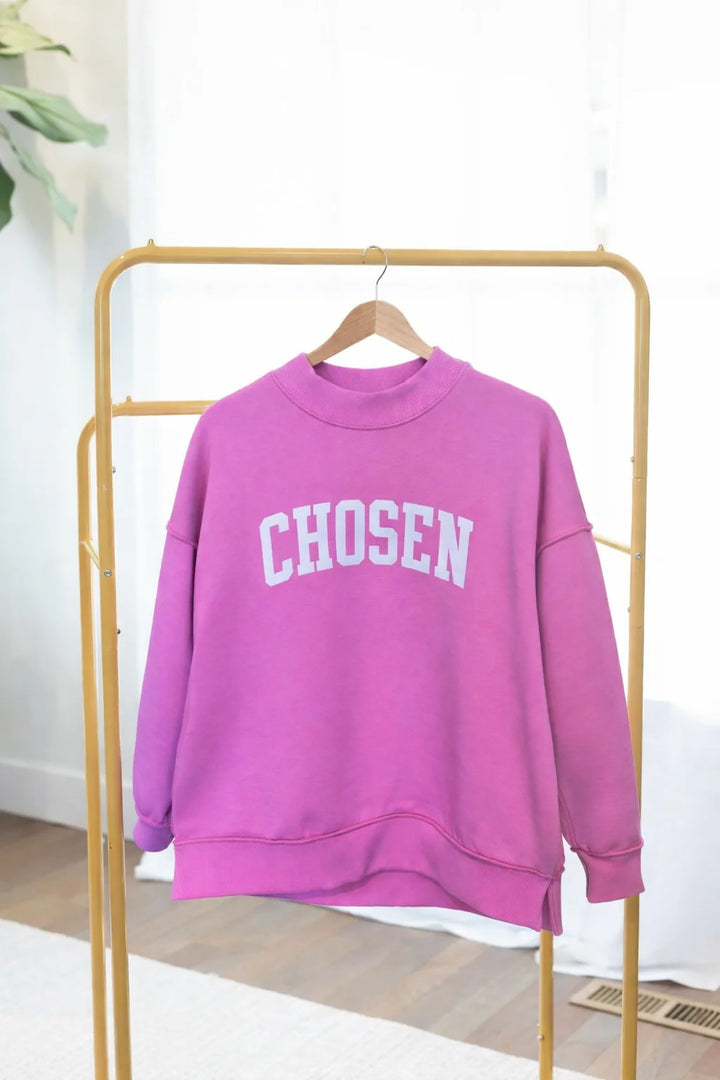Reversible Love/Chosen Sweatshirt - Pink