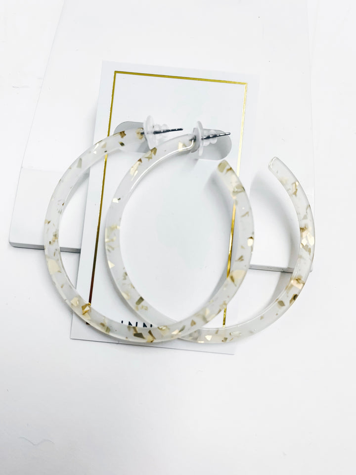 Linny Co-Holly Mega Hoop-Gold Confetti