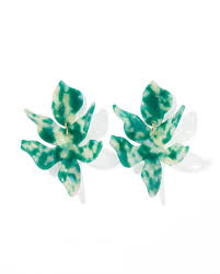 Linny Co- Flora Alpine Green Earrings