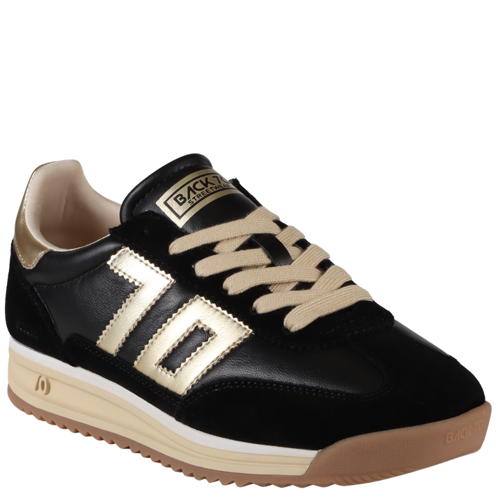 BACK 70 - JOGGER N in BLACK GOLD Sneakers