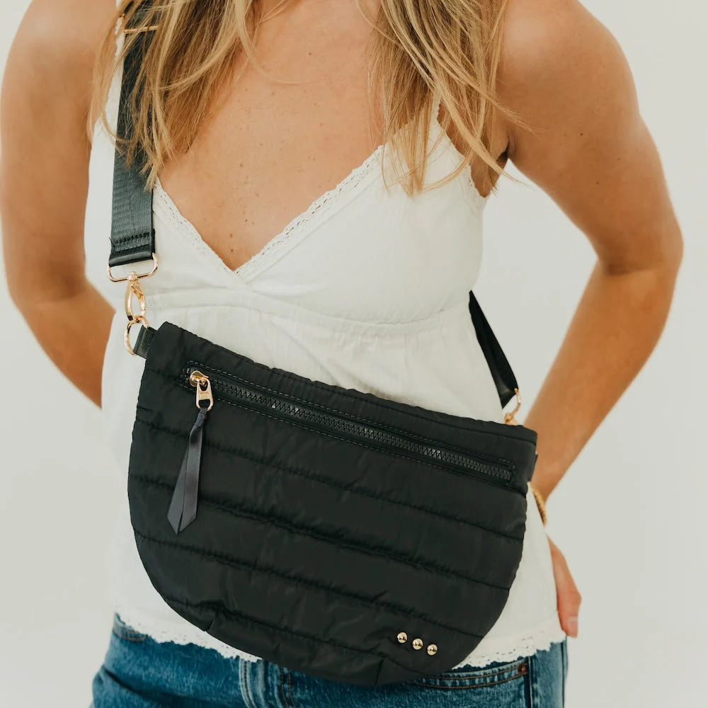 Jolie Puffer Bum Bag - Gray