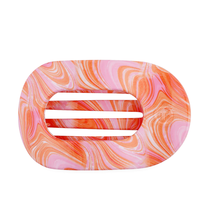 TELETIES Just Keep Swimming Large Flat Round Hair Clip