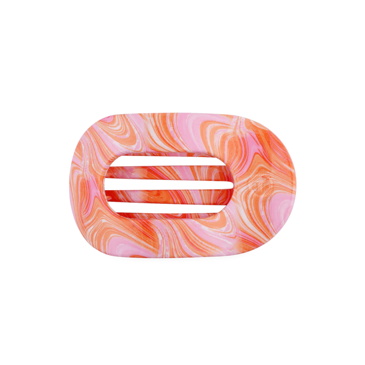 TELETIES Just Keep Swimming Medium Flat Round Hair Clip