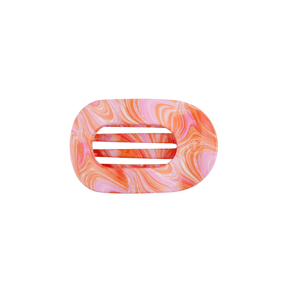 TELETIES Just Keep Swimming Small Flat Round Hair Clip