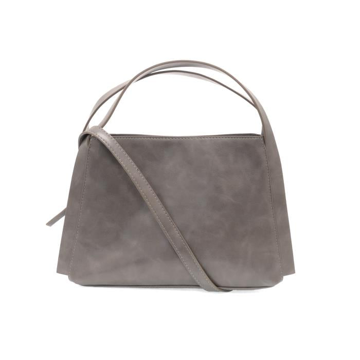Joy Susan TAUPE GREY GRACE SATCHEL CROSSBODY