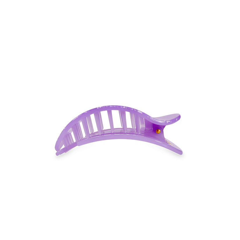 TELETIES Small Flat Round Hair Clip - Lavender Mist