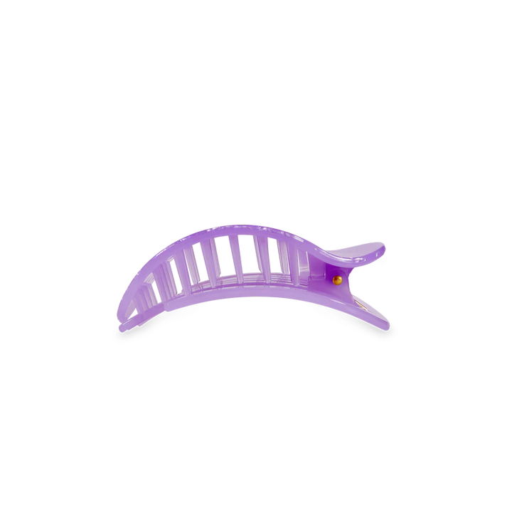 TELETIES Small Flat Round Hair Clip - Lavender Mist