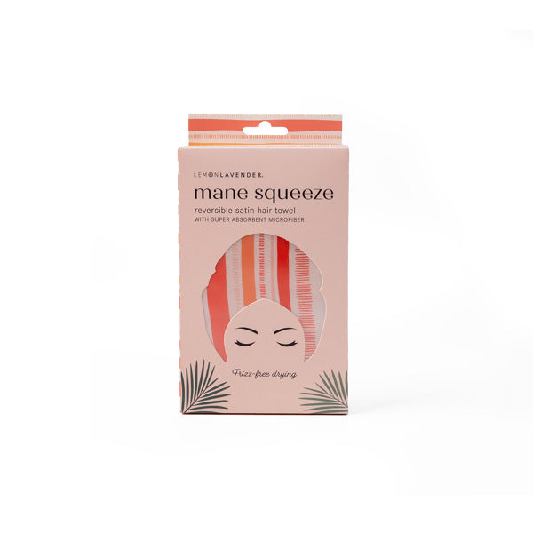 Lemon Lavender® Mane Squeeze Reversible Satin Turbo Towel - Orange