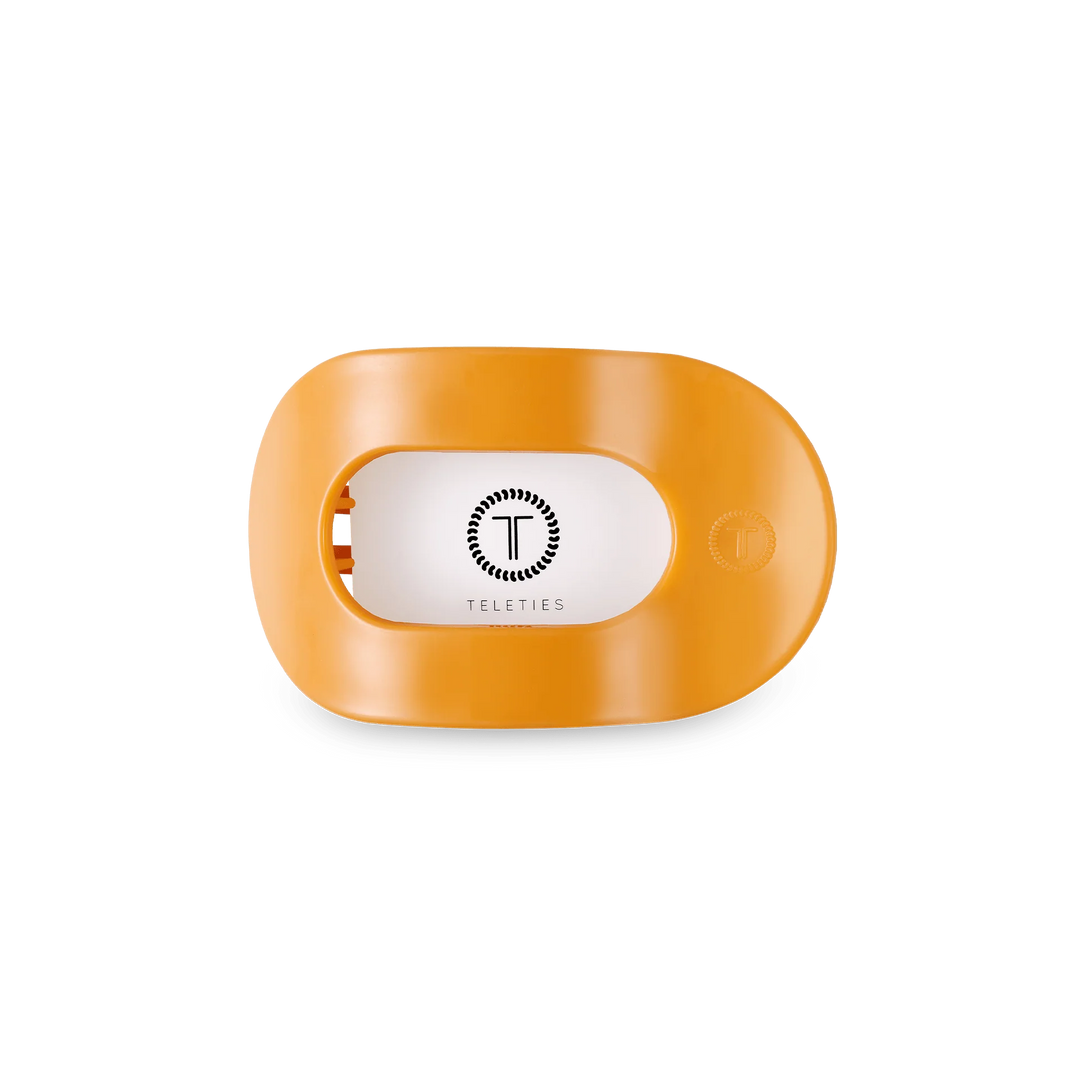 TELETIES Large Flat Round Hair Clip - Mango For It!