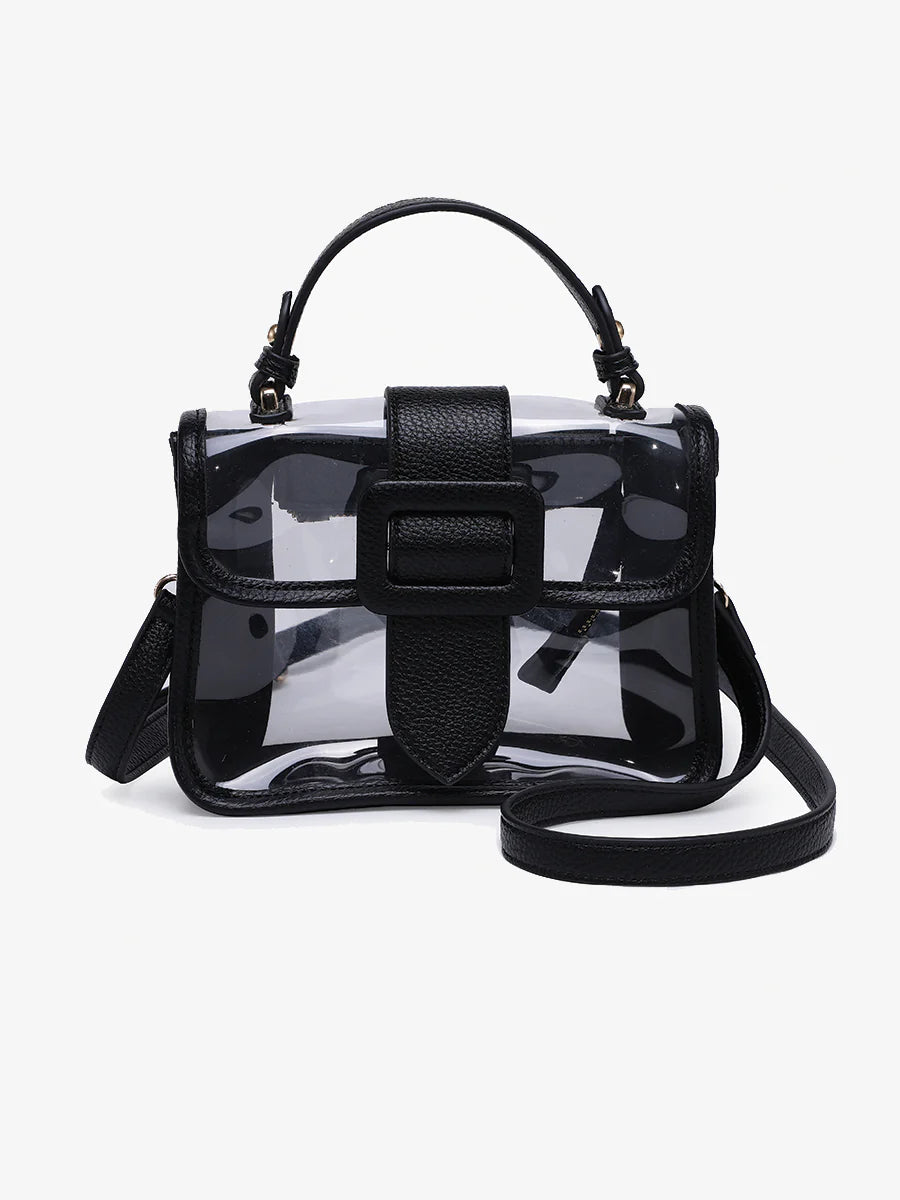 Toni Clear Crossbody - Black