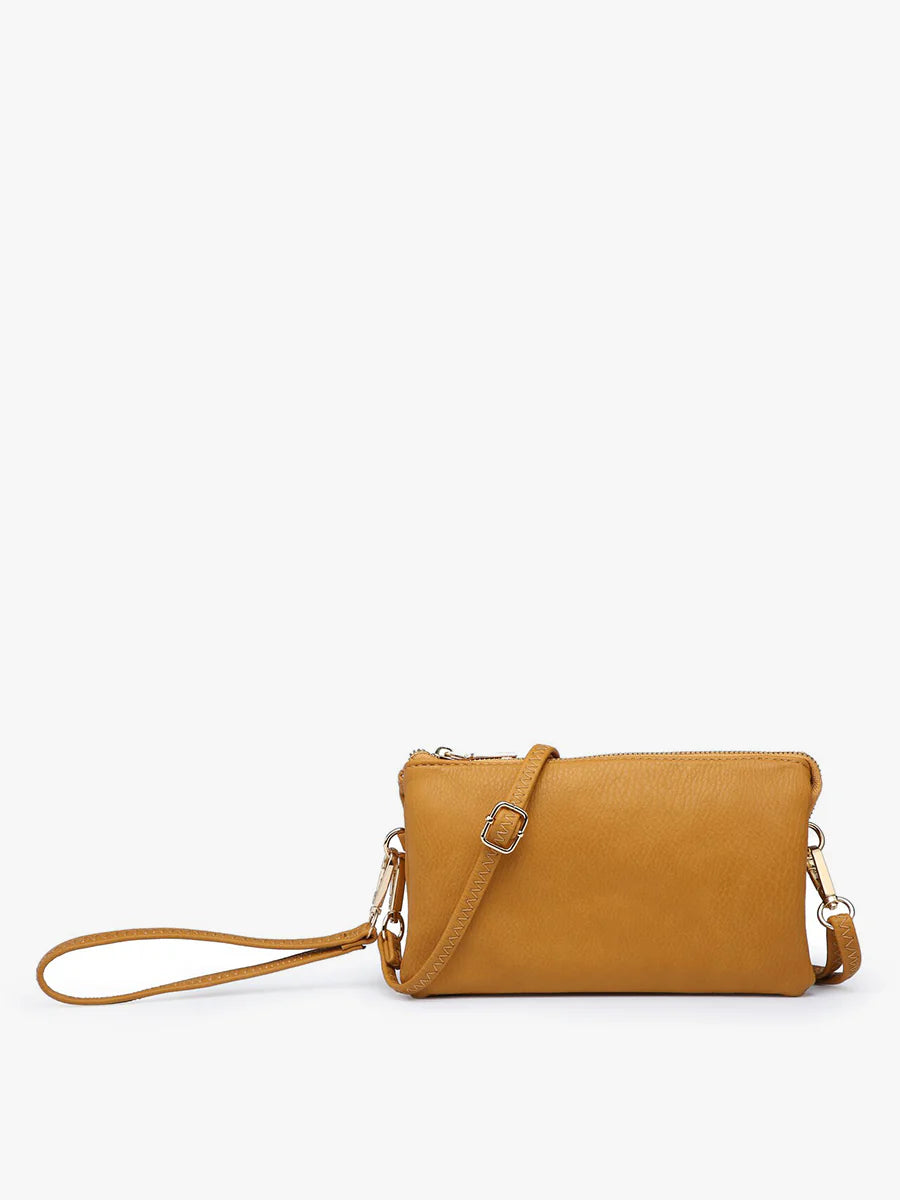 Riley Vegan Crossbody - Mustard
