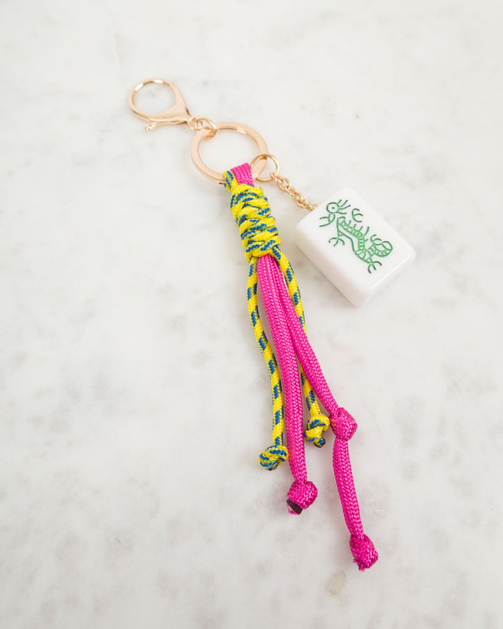 Mahjong Dragon Bag Charm - Yellow
